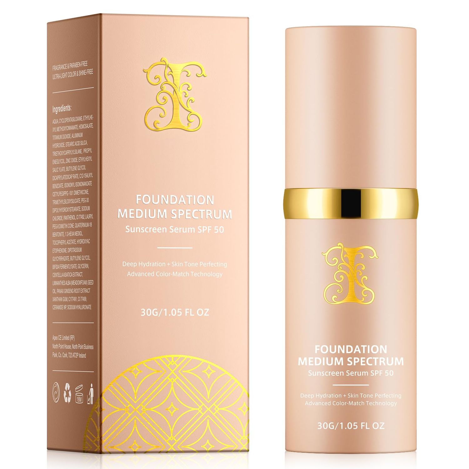 TLM Colour Changing Foundation, 30ml TLM Concealer Cover Cream Liquid Flawless Full Coverage Natural Color Foundation Makeup Base Concealer for All Skin SPF15 (2, 30ml)