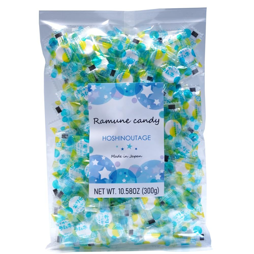 HOSHINOUTAGE Ramune Candy Japanese Individually Wrapped 300g