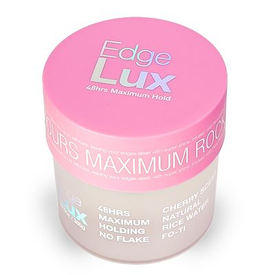 Lux Collection Edge Lux Edge Control Wax 48 Hour Maximum Hold No Flaking Natural Ingredients Scented Conditioning Styling Hair Gel Tamer (10.58 Ounce (Pack of 1), Cherry)