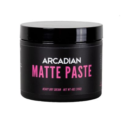 Arcadian Grooming Matte Paste Mens Hair Styling Cream Heavy Hold Vegan Cruelty Free