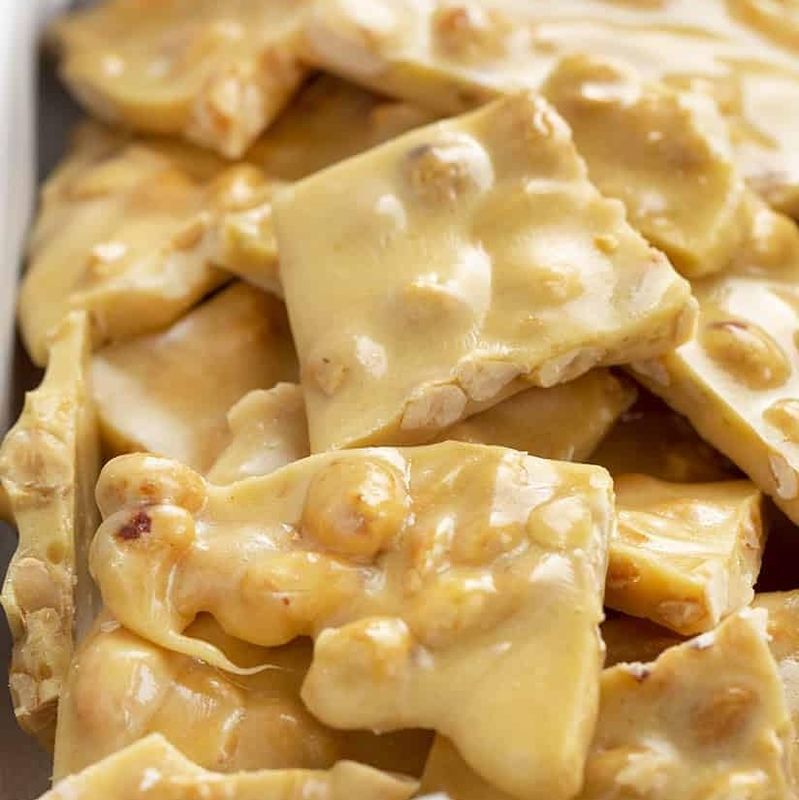 Old Fashioned Home Made Style Traditional Peanut Brittle, Bulk Candy (2 Pound)