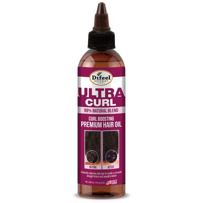 Difeel 99 Natural Ultra Curl Premium Hair Oil - Curl Boosting Hair Oil 8 oz.