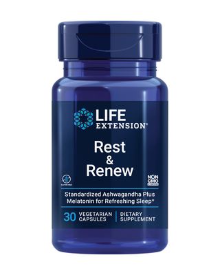 Life Extension Rest Renew, for a Refreshing Restorative Nights Sleep, Gluten-Free, Non-GMO, Vegetarian, 30 Capsules