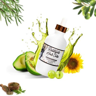 Rastta Locs Super 7 Growth Oil - Light Formula for Dreadlocks, Braids, Twists, Type 3-4 Hair Braids. Enriched with Rosemary, Mint, and Juniper Berry Oils (4 oz.)