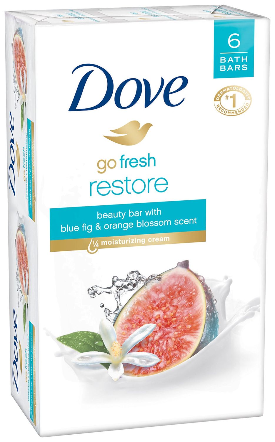 Dove go fresh Beauty Bar, Restore 4 oz, 6 Bar