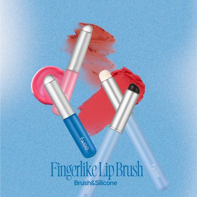fwee Fingerlike Silicone Lip Brush Multi-purpose Makeup Blending Brush with Lid