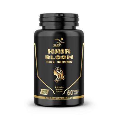 Hair Bloom By SMS Supports Hair Strength, Health, Scalp and Growth, For Women And Men 60 Vegetable Capsules Non GMO Gluten Free