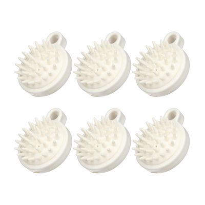 OFXDD Scalp Massager Hair Growth - Scalp Scrubber for Dandruff with Soft Flexible Bristles - Shampoo Brush for Shower 6 Pcs - Silicone Hair ScrubberMassager for Womens, Mens and Pets