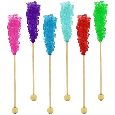 Fruidles Rock Candy Lollipops Pops Candy Suckers, Variety Flavor and Color Assortment, 5.5&quot; (3-Pack)