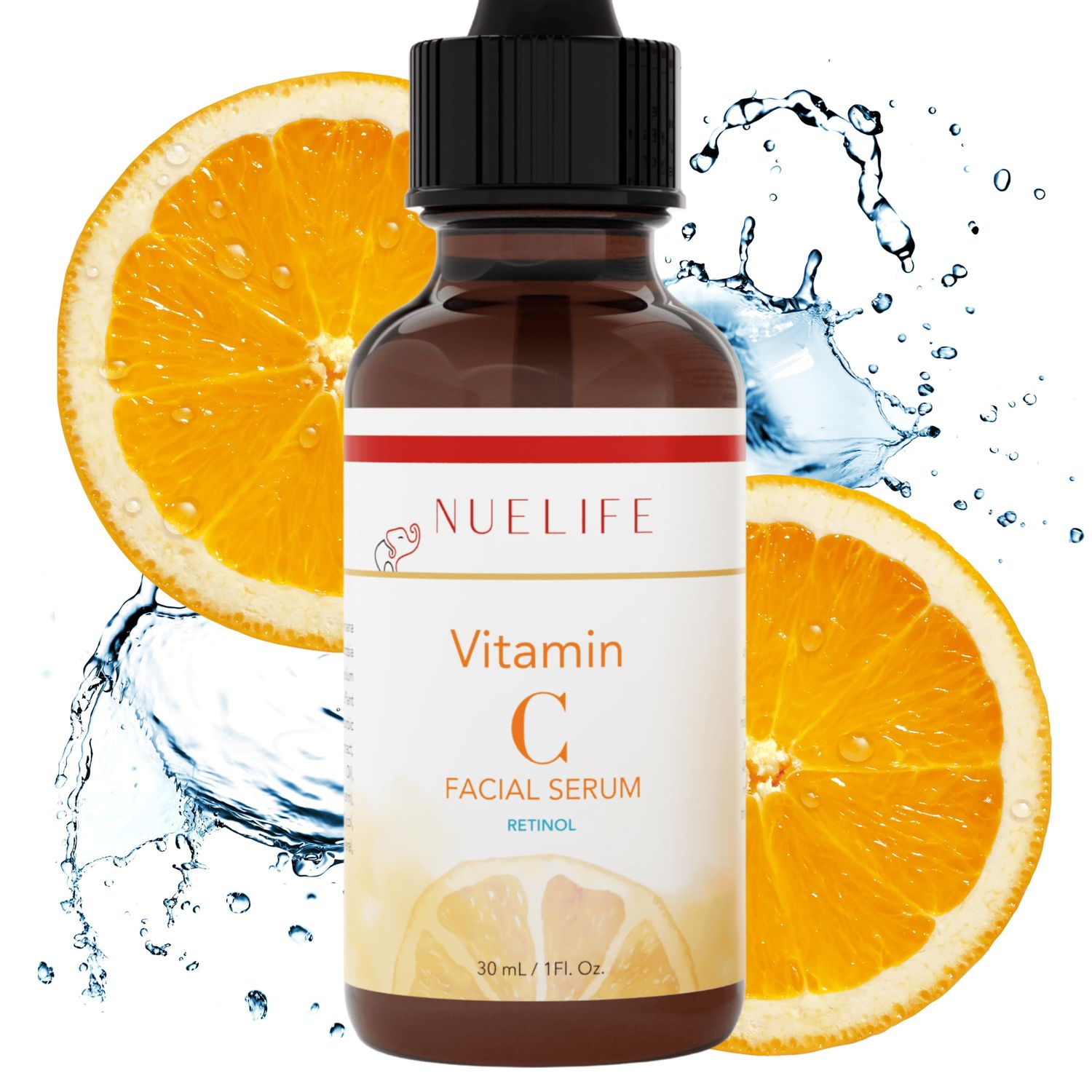 Vitamin C Facial Serum with Retinol - Hyaluronic Acid, Vitamin E, Amino Acids, Anti-AgingWrinkles, Fast Absorbing