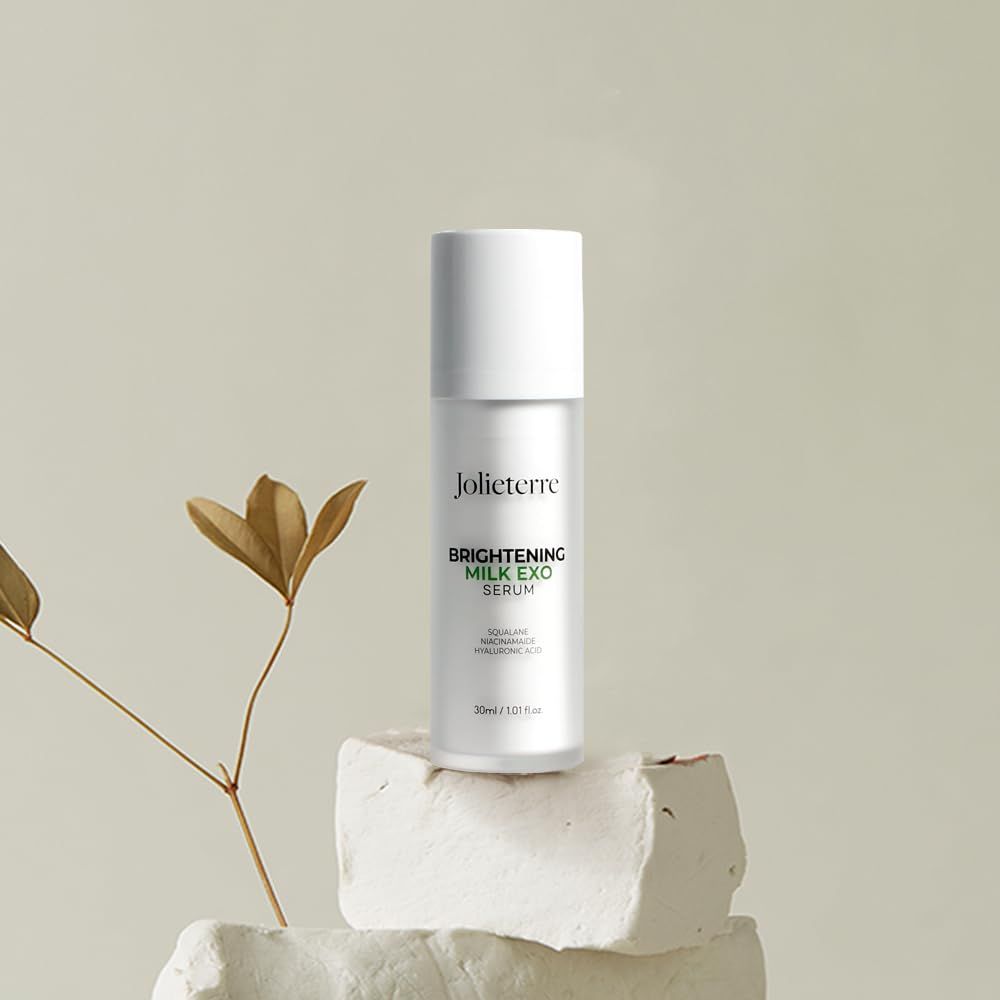 Jolieterre Brightening Milk Serum - Nano Milk Peptides Plant Squalane, Deep Hydration Dark Spot Corrector, 30ml