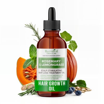 Rosemary Lemongrass Hair Loss Scalp Treatment, Natural Hair loss Treatment Serum, Rosemary Oil Serum for Women and Men, Hair Growth Oil