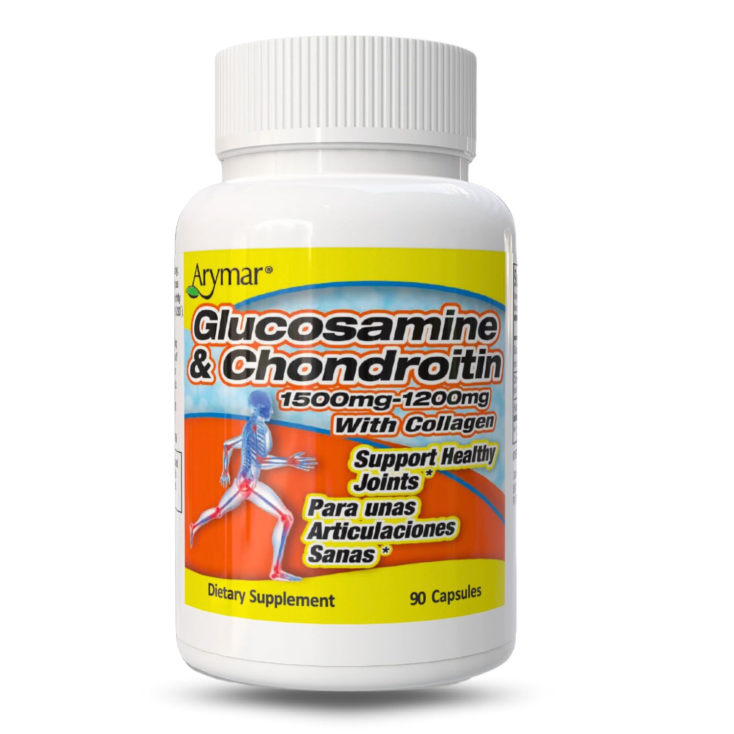 ARYMAR Glucosamine Chondroitin with Collagen, Supports Joint Health (90 CapsulesPack of 1)