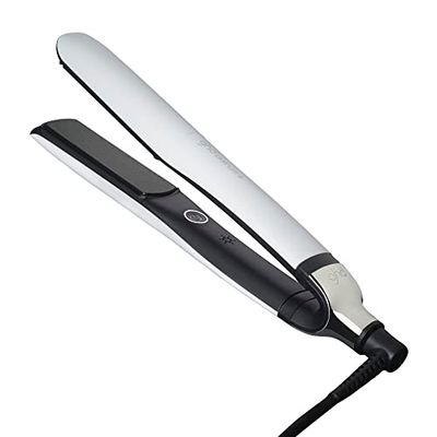 ghd Platinum Styler 1&quot; Flat Iron Hair Straightener, Professional Ceramic Hair Styling Tool for Stronger Hair, More Shine, More Color Protection White