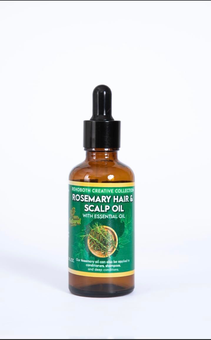 Rehoboth Creative Collection Rosemary Hair Scalp Oil for Hair Growth, Nourishes the Scalp, Improve Blood Circulation, Hair Strengthening, Rosemary Oils for Hair Regrowth