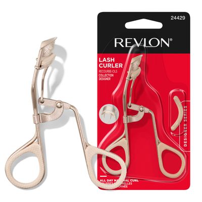 Revlon Designer Series Lash Curler, Valentine&#39;s Day Makeup Gifts for Women, Eyelash Lift for an Eye Opening Look, Non-Slip Finger Grips, Easy to Use, 1 Count