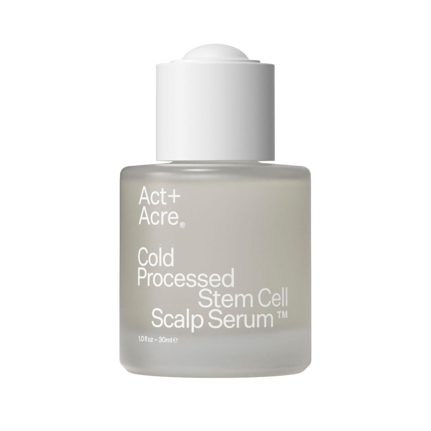 ACT ACRE Cold Processed Stem Cell Scalp Serum - Promotes Thicker and Fuller-Looking Hair - Soothes and Hydrates the Scalp - Sulphate and Paraben Free - Aloe Vera for Improved Scalp Health - 1 fl oz.