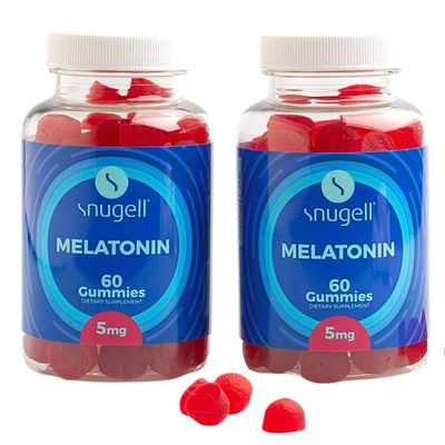 Snugell Melatonin Gummies 5 mg - 60-Count Dietary Supplement - Berry Blend Flavor for Natural Restful Sleep Support - Vegan, Non-Habit Forming, Non-GMO, Pectin-Based, Gluten-Free - Made in the USA (2)