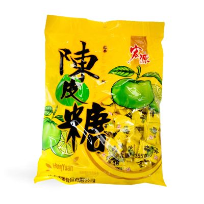 Hongyuan Fruit Candy 350g (Tangerine Peel Hard Candy, pack of 1)