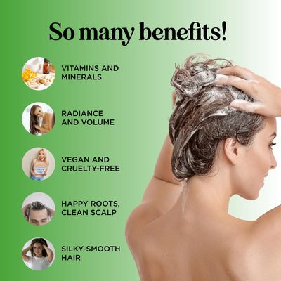 Anti Hair Loss Shampoo for Men and Women - Natural Biotin for Hair Growth - Anti Dandruff Sulfate Free Keratin Care for Thinning Fine Hair and Sensitive Scalp - Pure Jojoba Oil for Thick Hair Regrowth