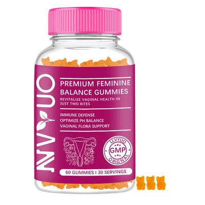 60 Feminine Vaginal Probiotics Gummies - 1 Billion CFUs Bacillus Coagulans 100mg Pineapple Fruit Powder Vitamin C for pH Balance, Vaginal Health, Immune Support Vegan, Gluten-Free, USA Made