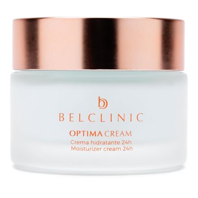 Belclinic Optima Cream - 95 Natural Moisturizer with Hyaluronic Acid - Nourishing Face Cream for All Skin Types - Hydration Comfort, Allergen-Free Perfume, Vegan, Daily Use, 50ml