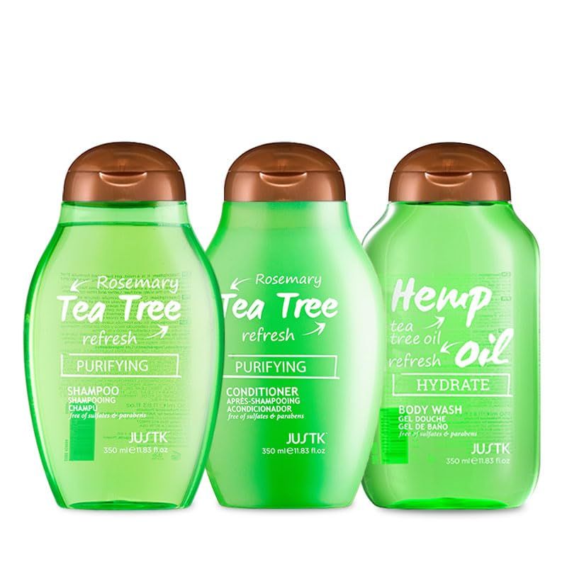 Shampoo and Conditioner and Body Wash Set, Tea Tree Shampoo Conditioner Set, Tea Tree Body Wash, Freshness For Hair and Body