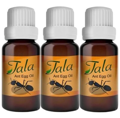 Generic Tala Natural Hair Reducing Oil, Ant Egg Oil, FOR EXTERNAL USE, 20ml-Pack of 3, Clear