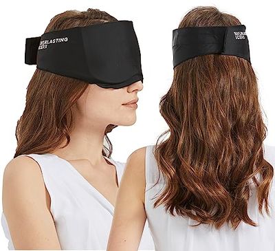 Everlasting Ice RX Cooling Eye Mask for Puffiness - Gel Eye Mask Reusable - Eye Ice Pack for Migraines, Sinus Pain, Sore Eyes Face Ice Pack Therapy - with Adjustable Strap
