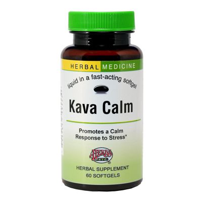 Herbs Etc. Kava Calm Complex - Herbal Supplement to Support Natural Relaxation - Supports Restful Sleep - Nerve Soothing Supplement - 60 Softgels (60 Servings)