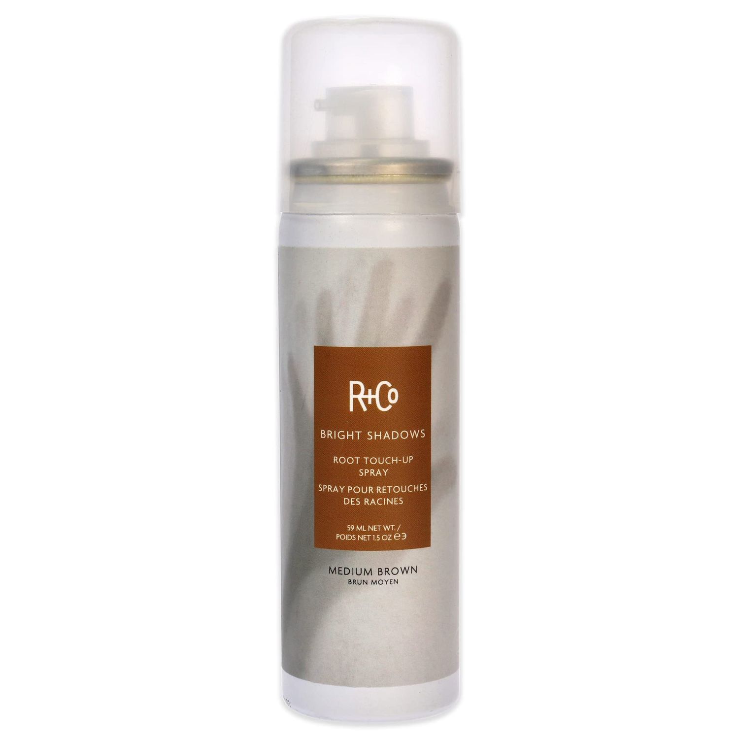 RCo BRIGHT SHADOWS Root Touch-Up Spray Medium Brown 59 ml 1.5 oz
