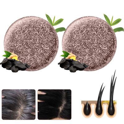 2 PCS Organic Harishow Hira Shouwu Shampoo Bars for Gray Hair, Darkening and Growth Promotion, Unisex Hair Care