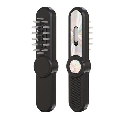 JUSTHERE 3 in 1 Electric Scalp Massager, Hair Oil Applicator and Hair Brush, Portable Scalp Massage Tool, Head Massager Scalp for Hair Growth, Gifts for Women (Black)