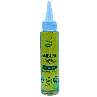 Ambunu Hair Oil 100ML, Plant Based, All Age Group Split End Curl Definition Strengthening Oil - For Hair Growth, Moisture Strength- African Ambunu Leaf Extract