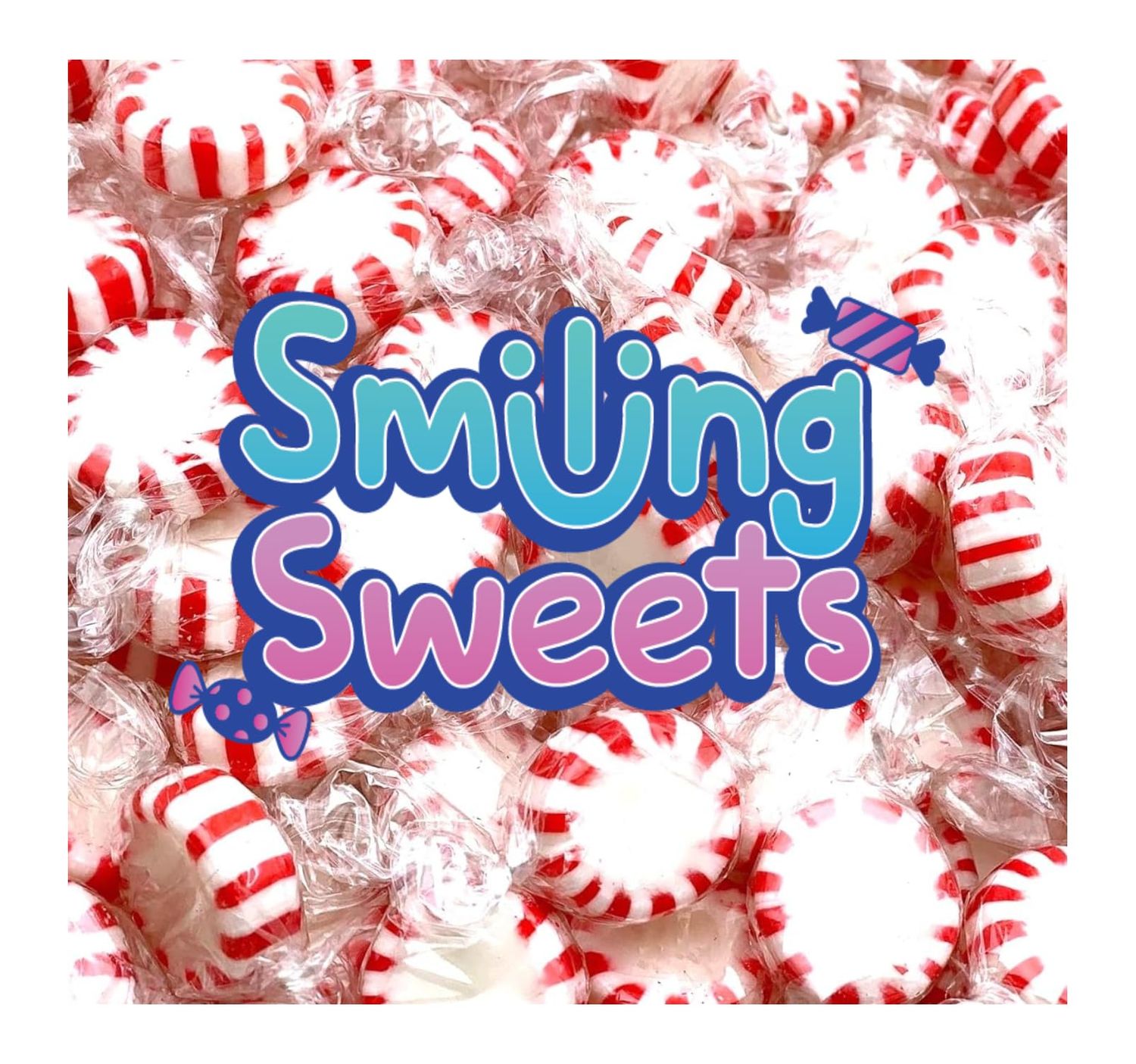 Smiling Sweets Peppermint Star Light hard Candy, 5 lbs of Delicious Peppermint Candy, Fat Free, Made with Pure Peppermint Oil, Perfect for Sharing