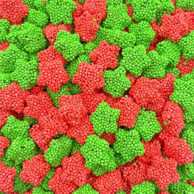 Crunchy Gummy Candy - 1.5 Pound Bag - Sour Chewy Gummy Star Candy with Crispy Shell - Space Candies in Strawberry and Green Apple Flavors by Cosmo Clusters