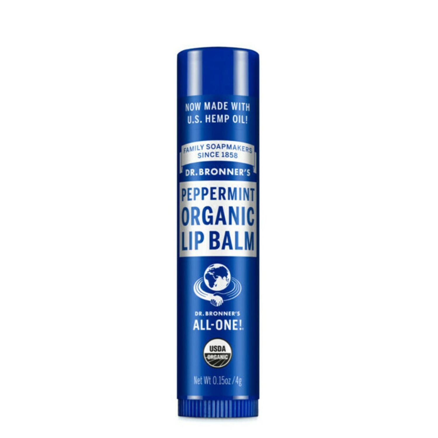 Dr. Bronner&#39;s Organic Lip Balm - Peppermint - 0.15 oz