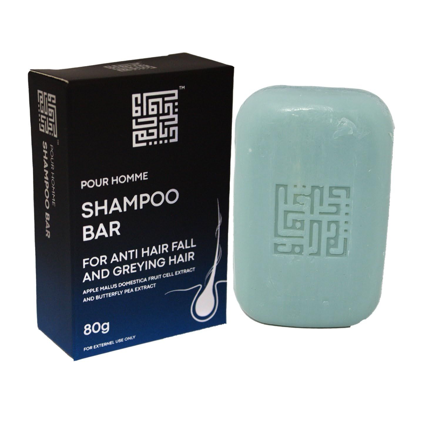 DIEM Duroil Pour Homme Shampoo Bar with Apple Stem Cell Extract for Nourished Hair Growth, 4.23 Ounce (Pack of 1)