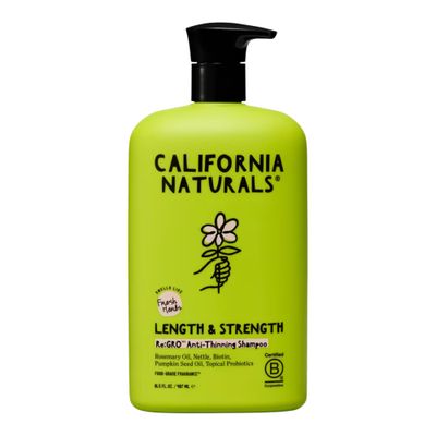 California Naturals Re:GRO Hair Shampoo, Anti Thinning Hair Growth Support, All Hair Types, Vegan, Natural, Cruelty Free, Silicone, Paraben Sulfate Free Shampoo for Women Men, 16.5 oz