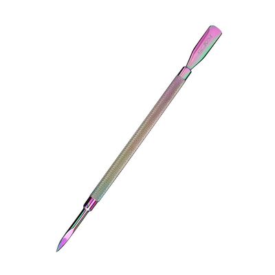 Rainbow Stainless Steel Nail Cuticle Pusher Double Ended Cuticle Remover Cleaner Manicure Pedicure Tool