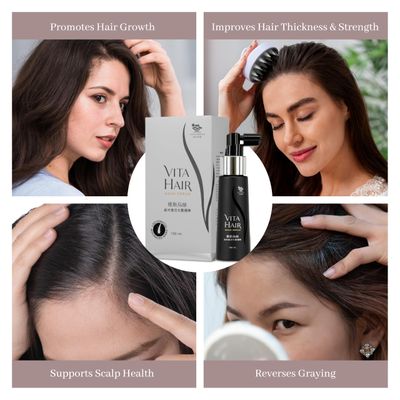 Vita Hair Nano Serum 100ml - Scalp Treatment for Growth and Nourishment - Prevents Hair Loss and Promotes Healthier, Shinier Strands