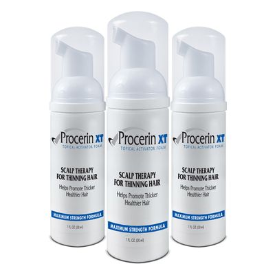 Procerin Hair Loss Foam - Maximum Strength DHT Blocking Formula - Clinically Proven to Combat Baldness Receding Hairline