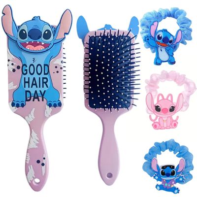Cute Hair Brush, Cartoon Hair Brushes 3 Scrunchies, Ultra Soft Detangling Hair Brush, Detangling Wet and Dry Brush for All Hair Types For Girls and Boys