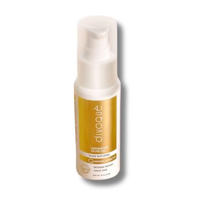 Divoqu Ozonated Oil, Scalp Oil, 2 Fl. Oz. Hair Oil for Women and Men, with Castor Oil and Coconut Oil, Hair Growth, 1 Pack