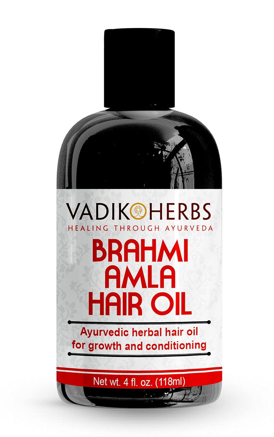 Vadik Herbs Brahmi-Amla Hair Oil (4oz) Promotes excellent hair growth and conditioning with Rosemary Oil all natural herbal solution for hair loss, thinning hair, balding beard oil as well
