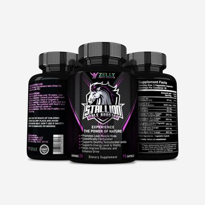 Zelly Pure Health Stallion Herbal Mens Wellness Supplement 90 Capsules, 30 Servings