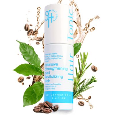 Self Haven - Caffeine, Biotin Rosemary Spray for Hair Growth (95ml) - Strength, Revitalizing Hair Thickening Spray - Hair Tonic Men and Women - Tonico Capilar Crecimiento Intensivo