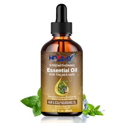 Hair Growth Oil,Biotin Rosemary Hair Growth Serum,Scalp Hair Care Products For Hair Loss Thinning Regrowth, Strengthens Nourishes Dry Damaged Hair Beard,Split Ends Care,For Men Women (60ml)