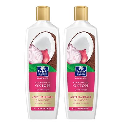Parachute Advanse Coconut Onion Shampoo Strengthens Hair Reduces Hairfall 13.4 Fl oz Pack of 2
