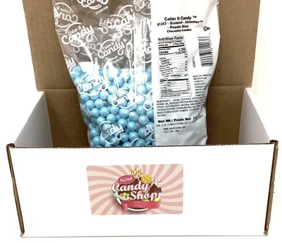 Color It Candy Sixlets Bulk 2lb (Shimmer Turquoise)